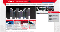 Desktop Screenshot of geotec-kunststofftechnik.com