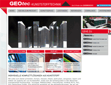 Tablet Screenshot of geotec-kunststofftechnik.com